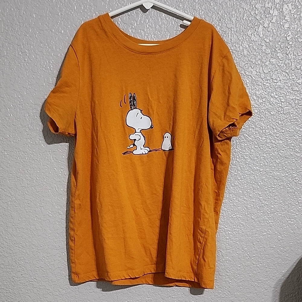 Peanuts Orange Snoopy T-Shirt